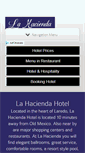 Mobile Screenshot of lahaciendahotel.net